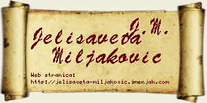 Jelisaveta Miljaković vizit kartica